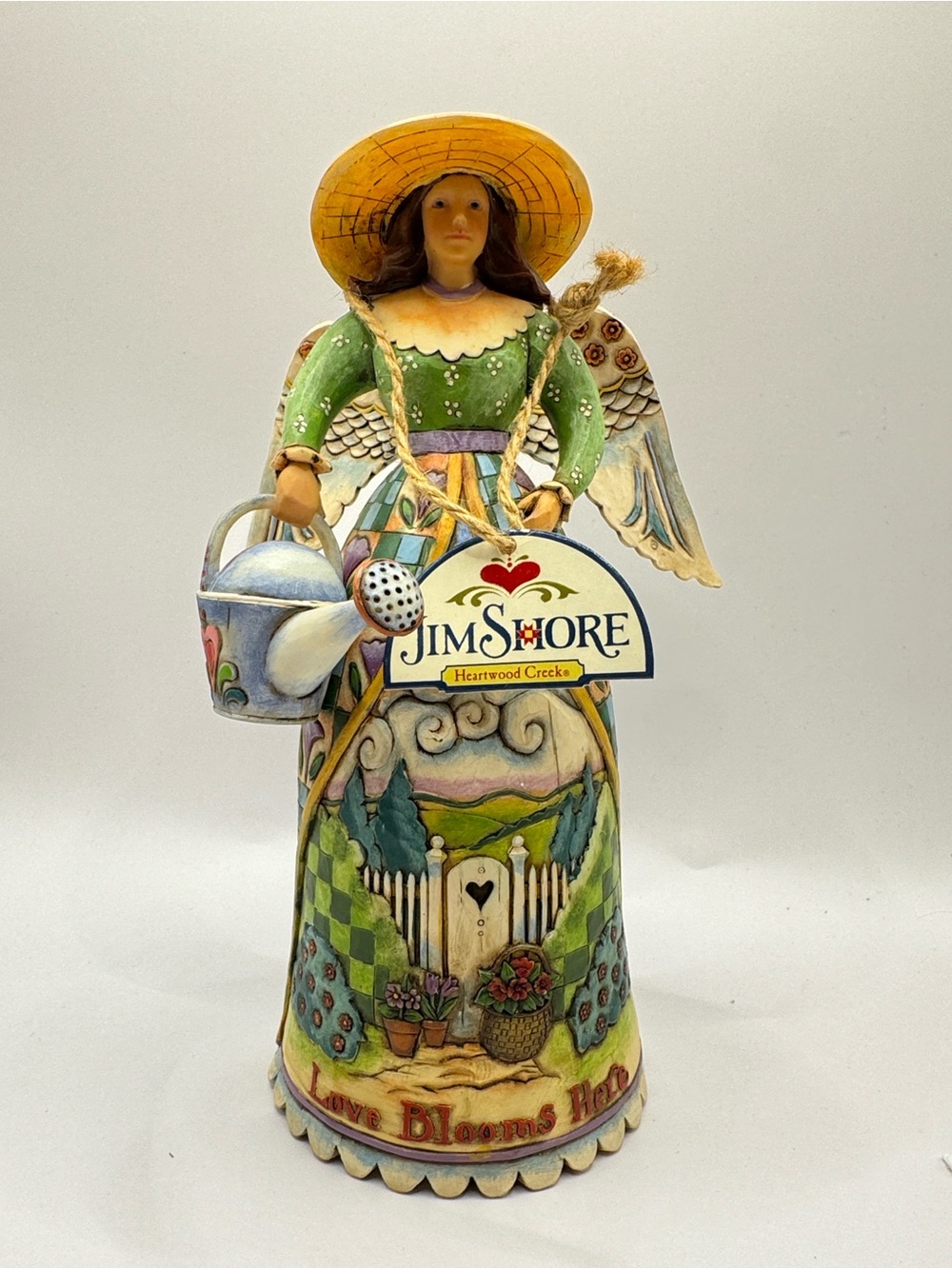 Jim Shore “To Garden Is Heavenly” angel with watering can figurine 2007